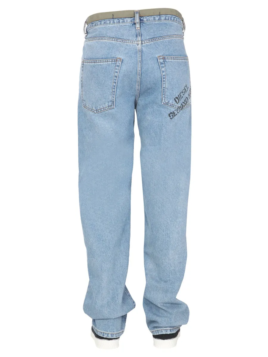 Diesel DxD-P2 0CBBI Straight-Leg Jeans