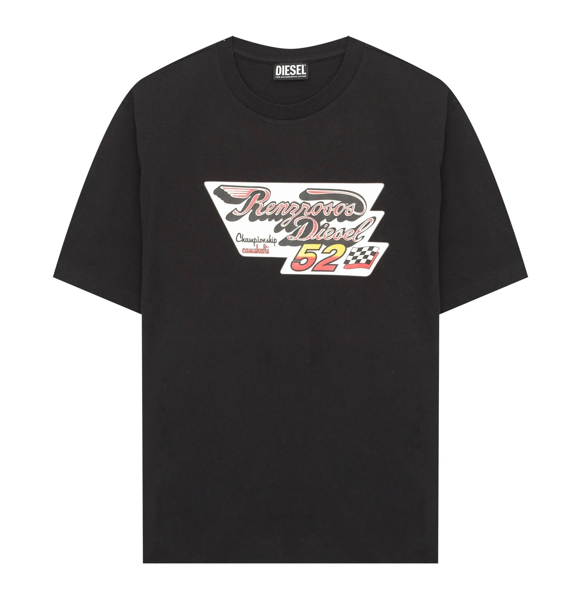 Diesel Racing Printed Crewneck T-Shirt