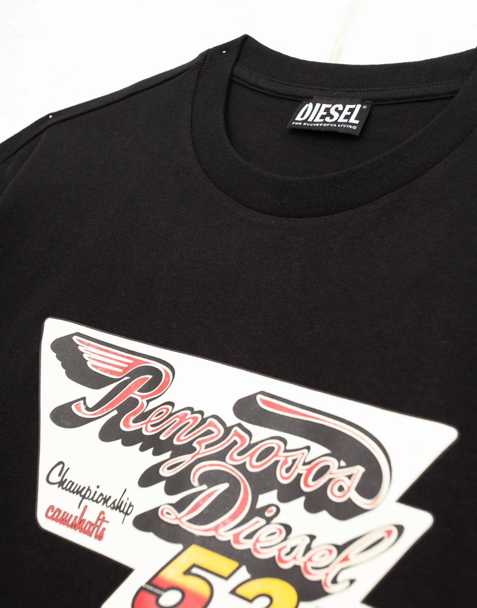 Diesel Racing Printed Crewneck T-Shirt