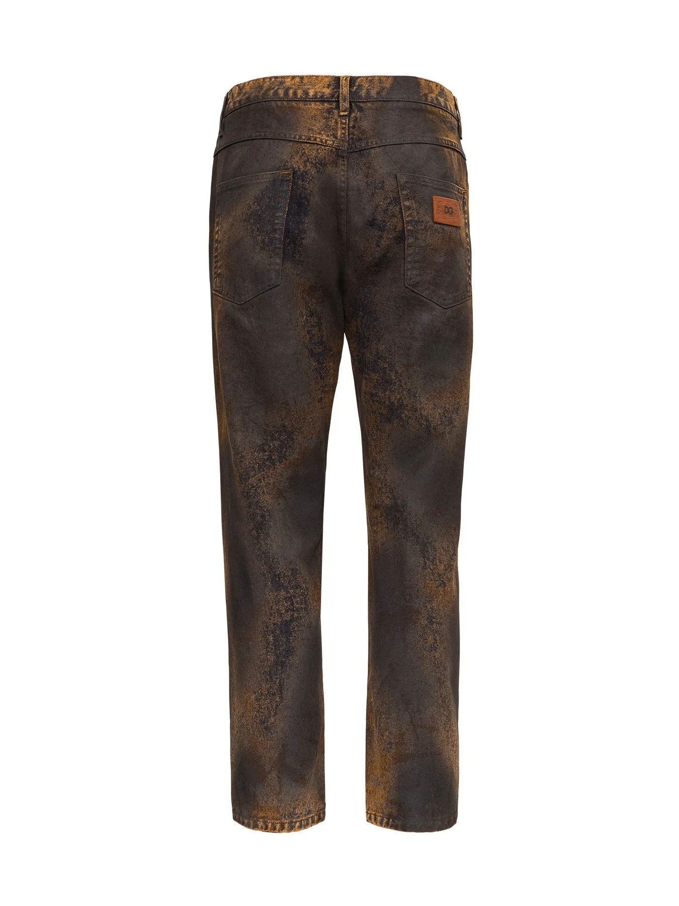 Dolce & Gabbana Acid Wash Straight-Leg Jeans