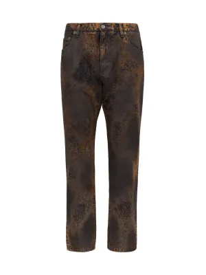 Dolce & Gabbana Acid Wash Straight-Leg Jeans
