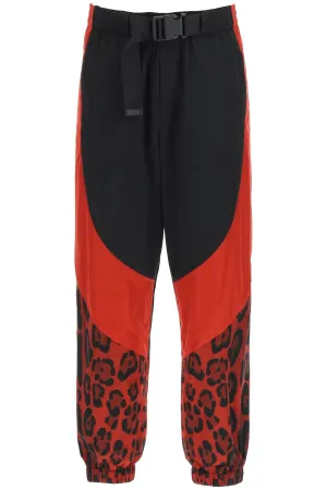 Dolce & Gabbana Belted Waist Leopard Printed Trousers