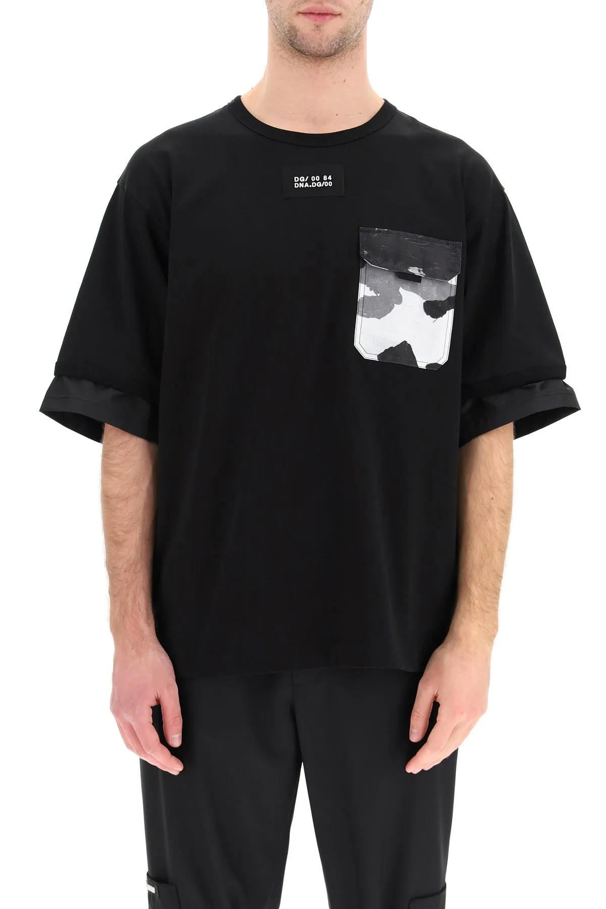 Dolce & Gabbana Camouflage Patch Pocket T-Shirt