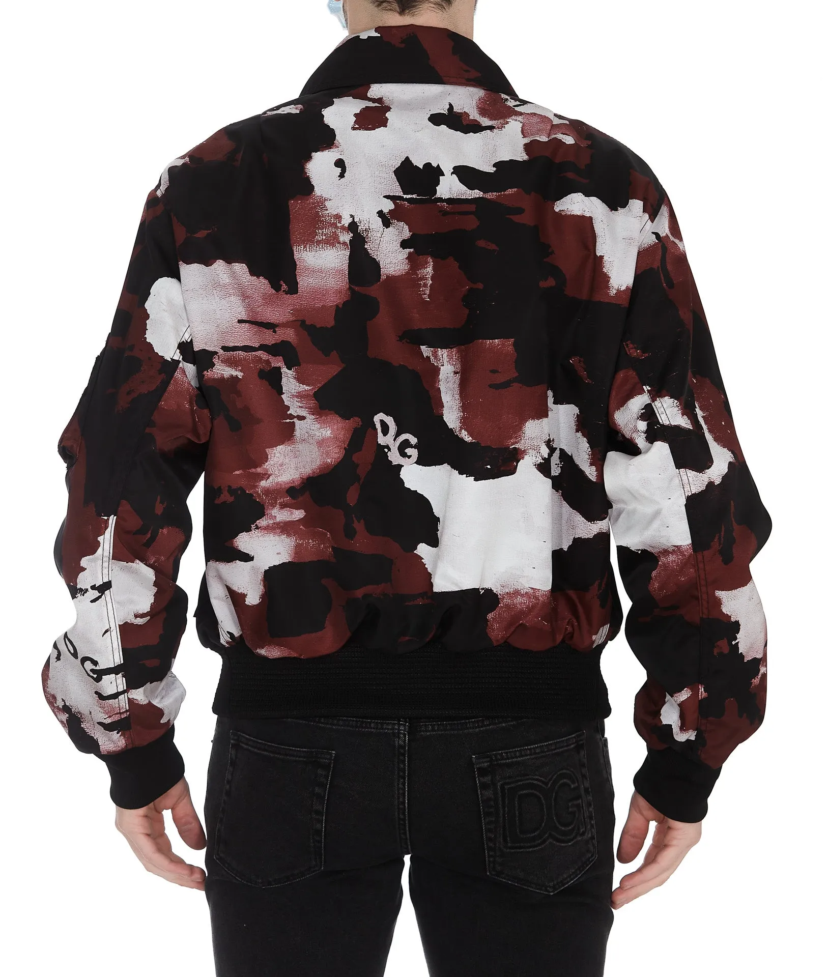 Dolce & Gabbana Camouflage Print Zipped Jacket