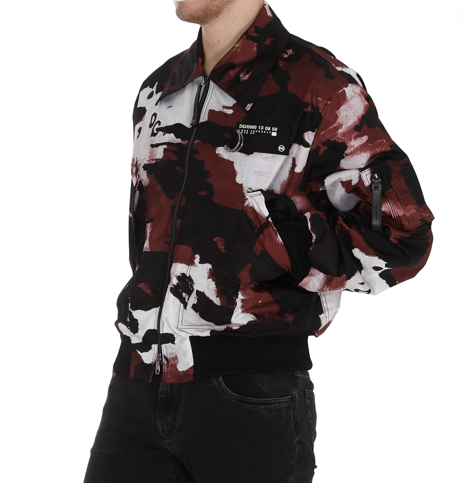 Dolce & Gabbana Camouflage Print Zipped Jacket
