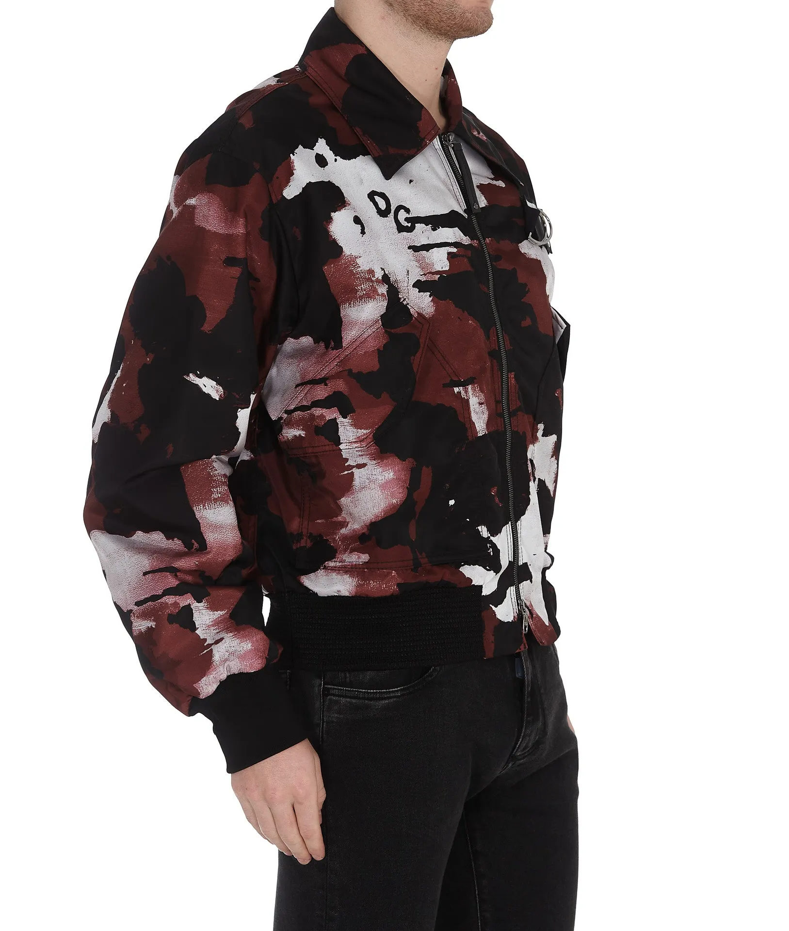 Dolce & Gabbana Camouflage Print Zipped Jacket