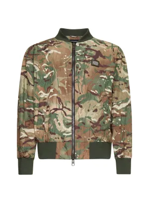 Dolce & Gabbana Camouflage Printed Jacket