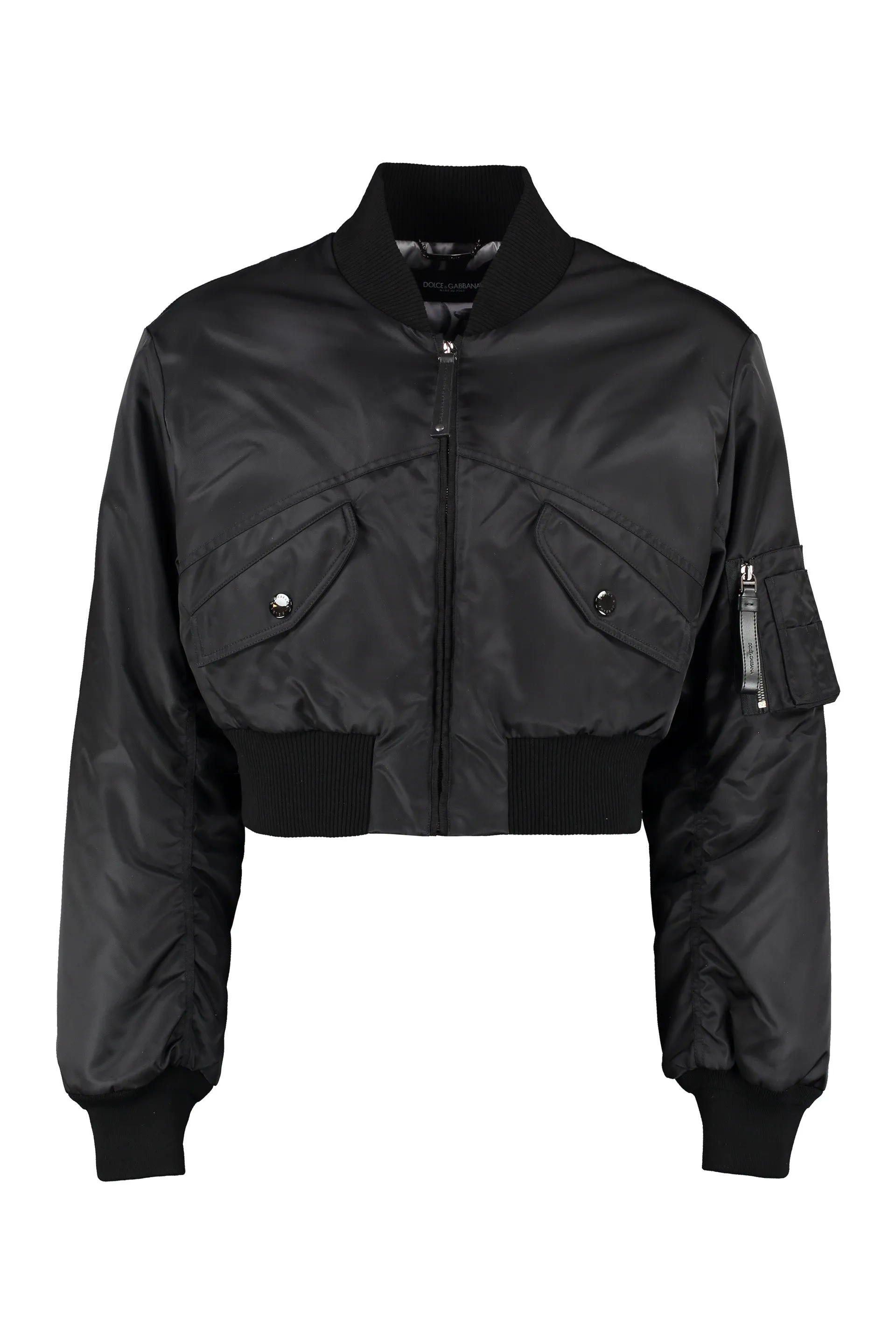 Dolce & Gabbana Cropped Zipped Bomber Jacket