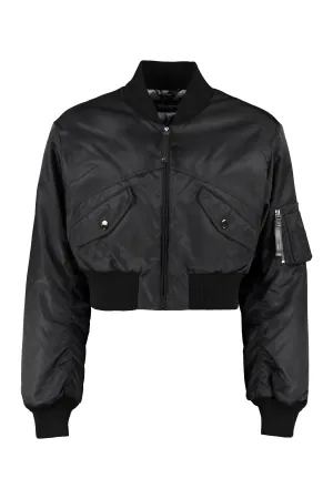 Dolce & Gabbana Cropped Zipped Bomber Jacket