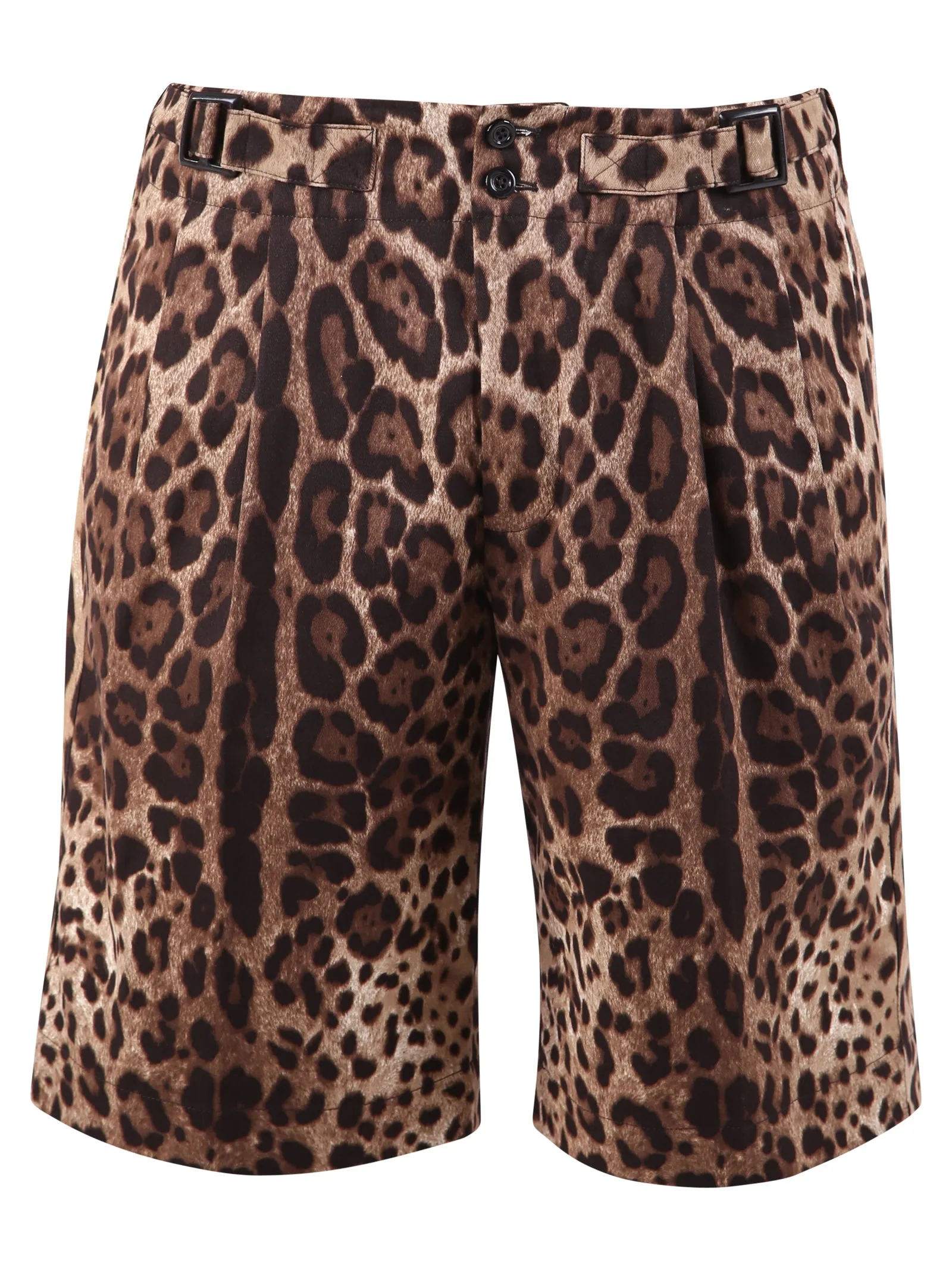 Dolce & Gabbana Leopard Print Bermuda Shorts