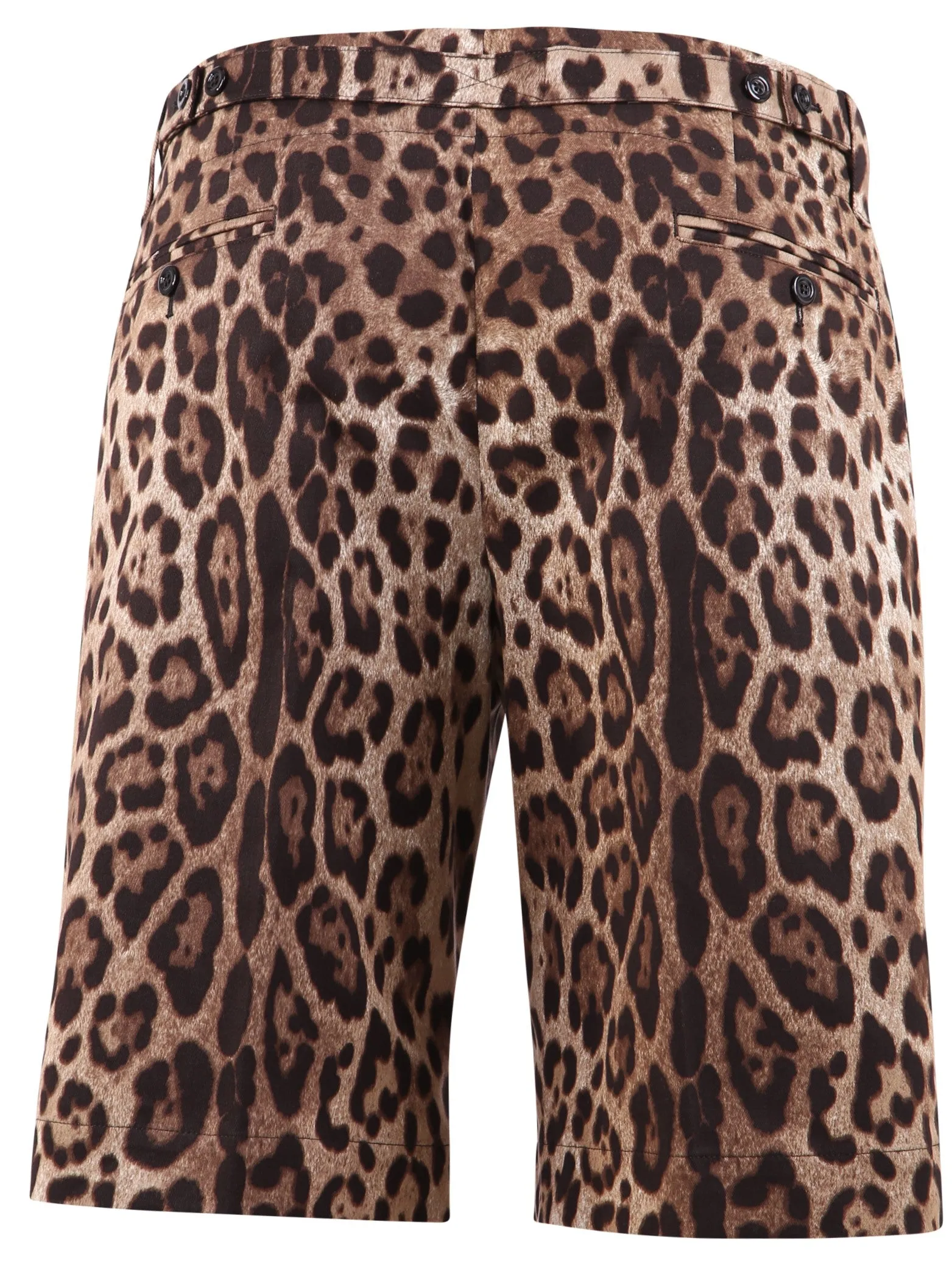 Dolce & Gabbana Leopard Print Bermuda Shorts