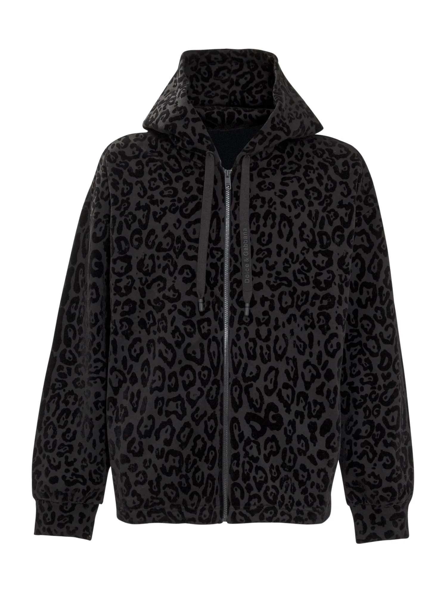 Dolce & Gabbana Leopard Printed Hooded Jacket