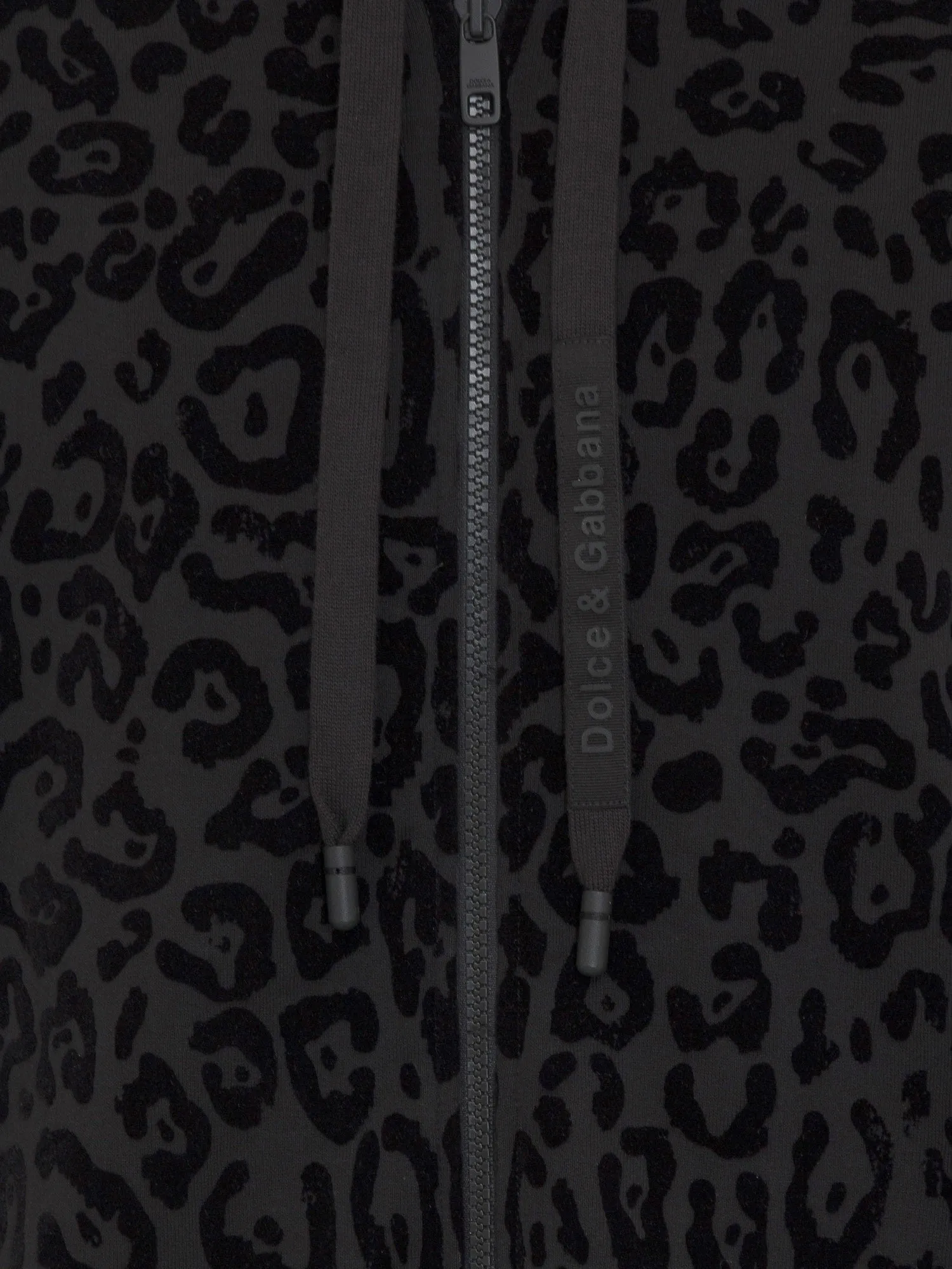 Dolce & Gabbana Leopard Printed Hooded Jacket