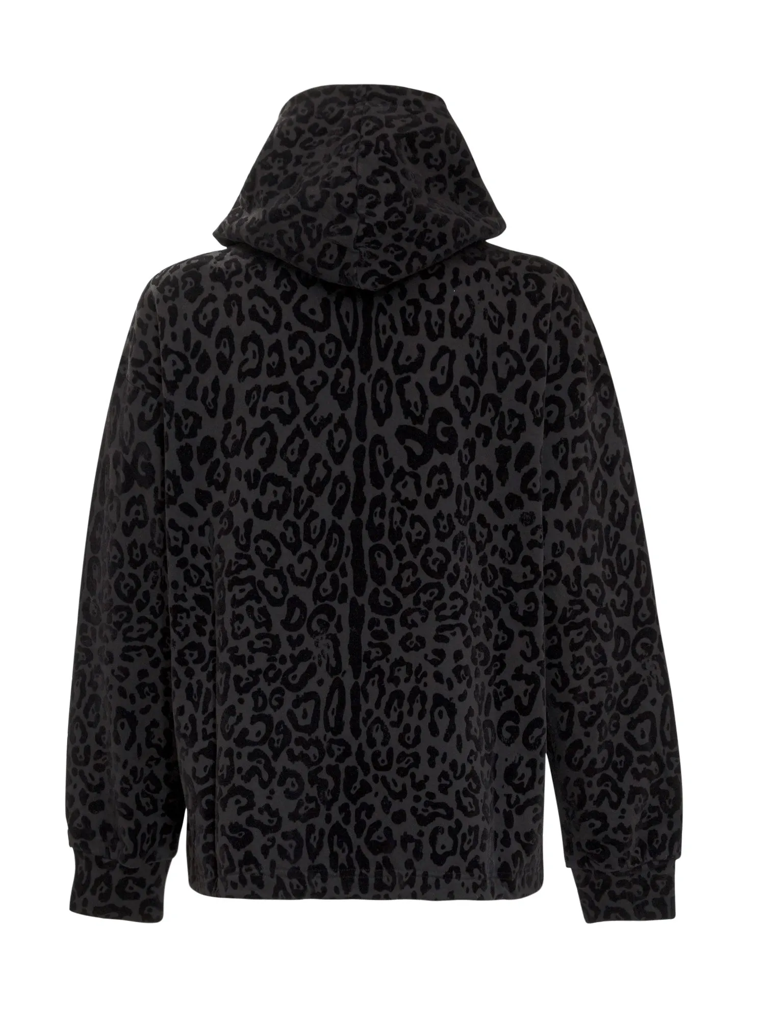 Dolce & Gabbana Leopard Printed Hooded Jacket