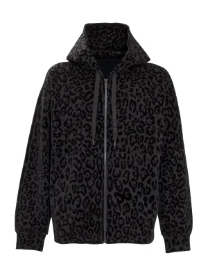 Dolce & Gabbana Leopard Printed Hooded Jacket