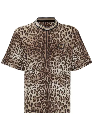 Dolce & Gabbana Leopard Printed T-Shirt