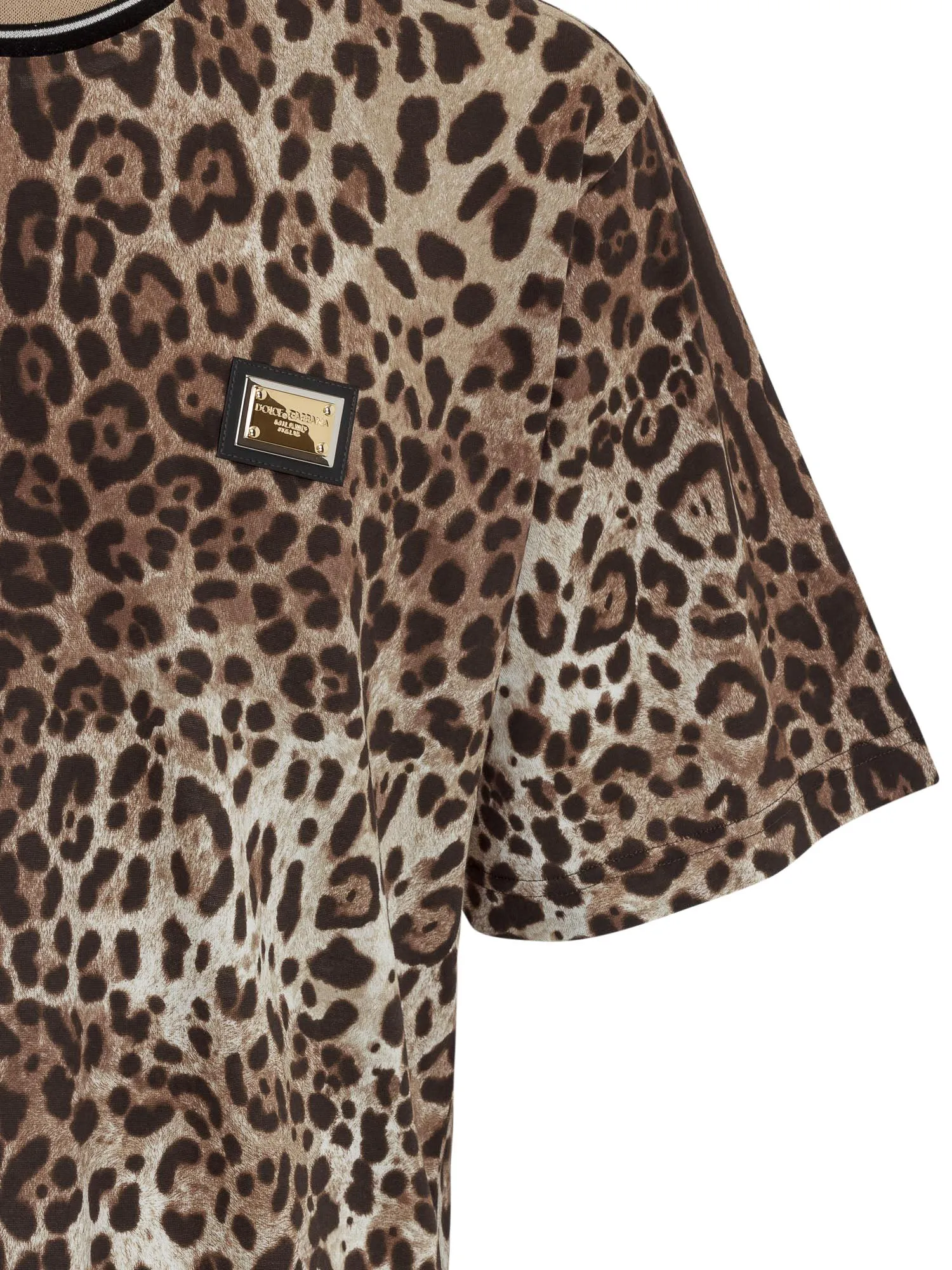 Dolce & Gabbana Leopard Printed T-Shirt