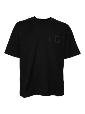 Dolce & Gabbana Logo Embossed Crewneck T-Shirt
