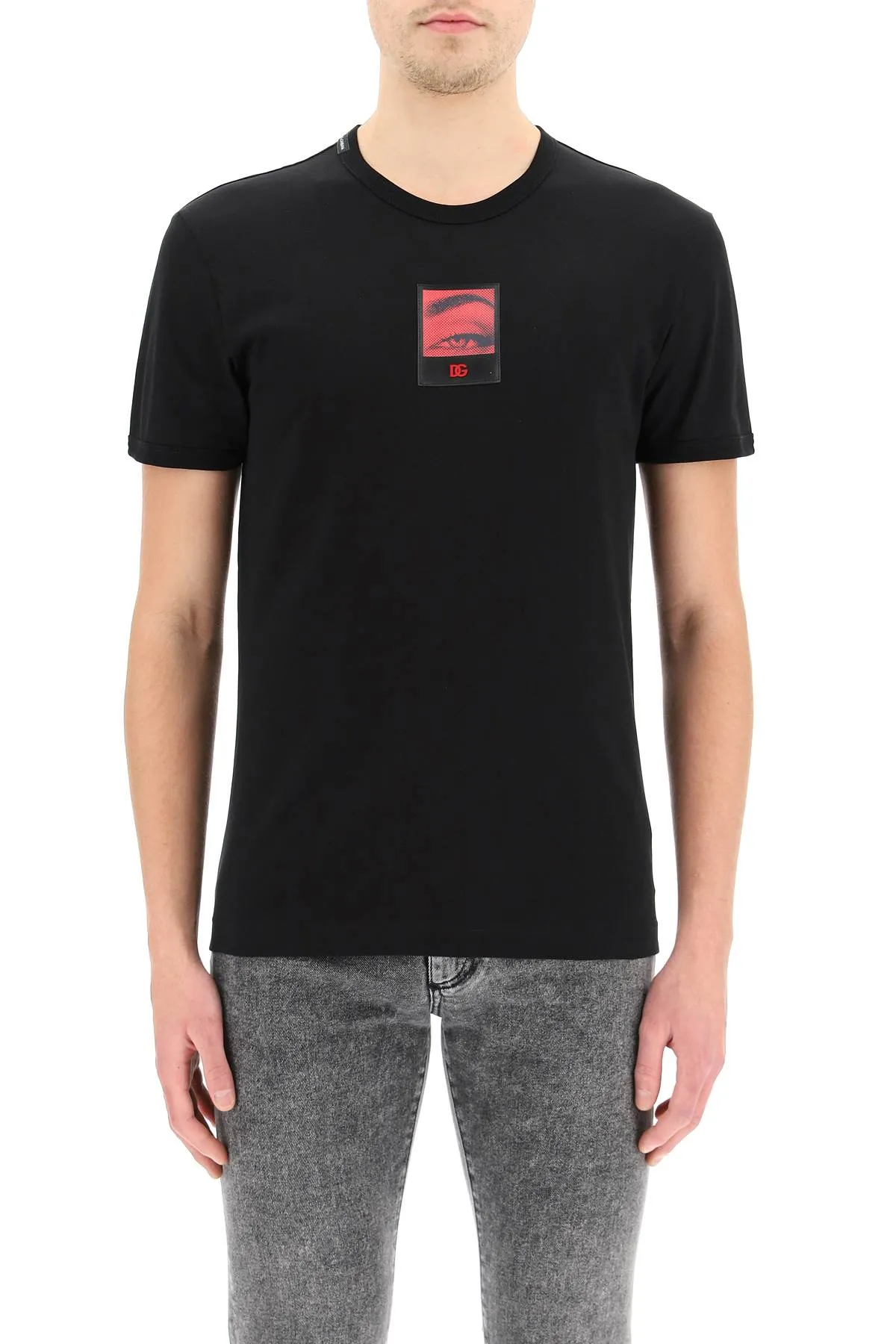 Dolce & Gabbana Logo Patch Crewneck T-Shirt