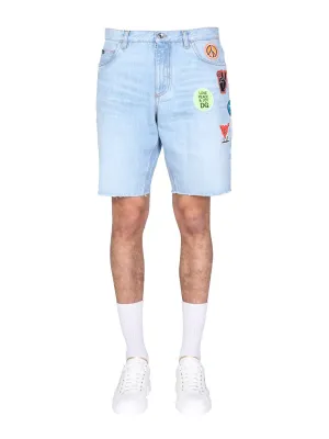 Dolce & Gabbana Logo Patched Shorts