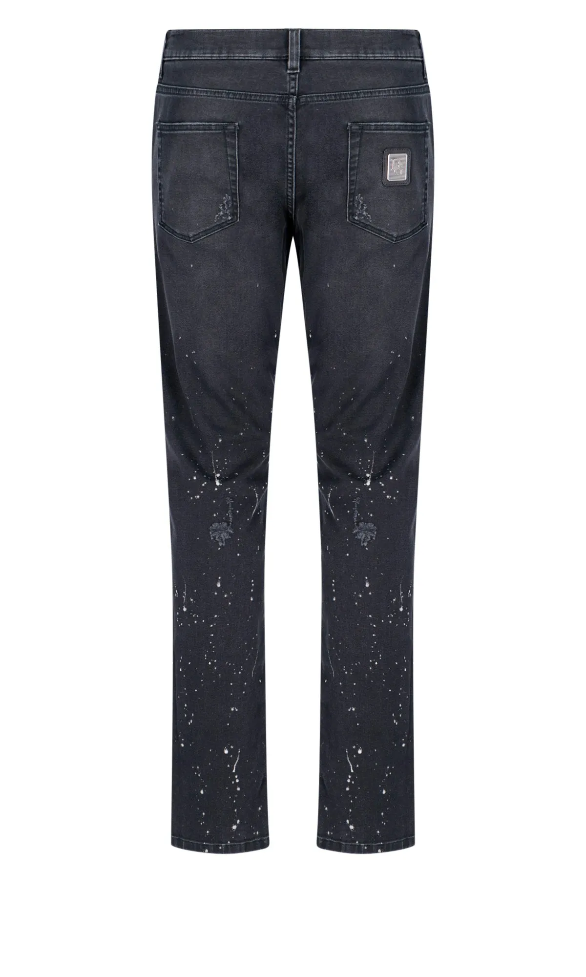 Dolce & Gabbana Paint Splatter Distressed Jeans