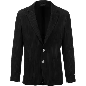 Dolce & Gabbana Pinstripe Buttoned Cuff Jacket