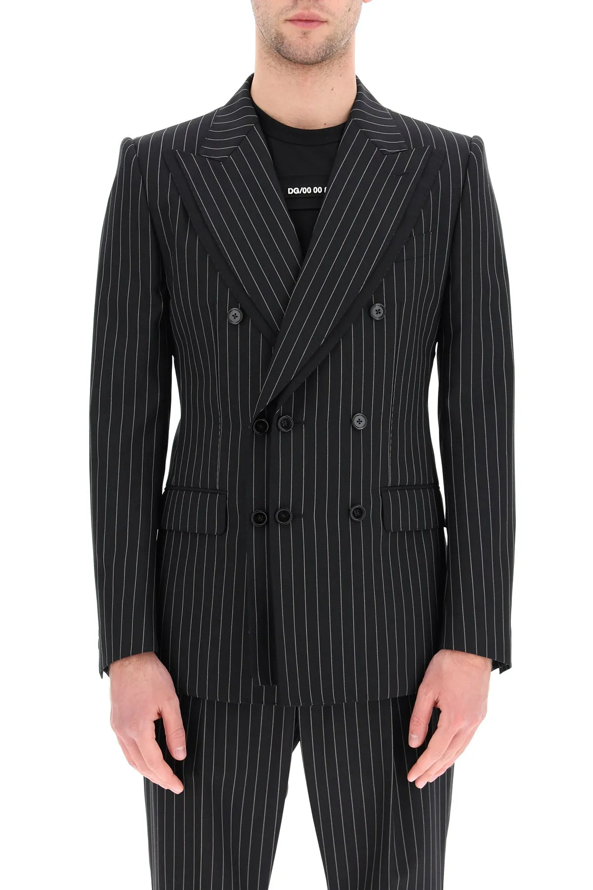 Dolce & Gabbana Pinstripe Double Breasted Jacket