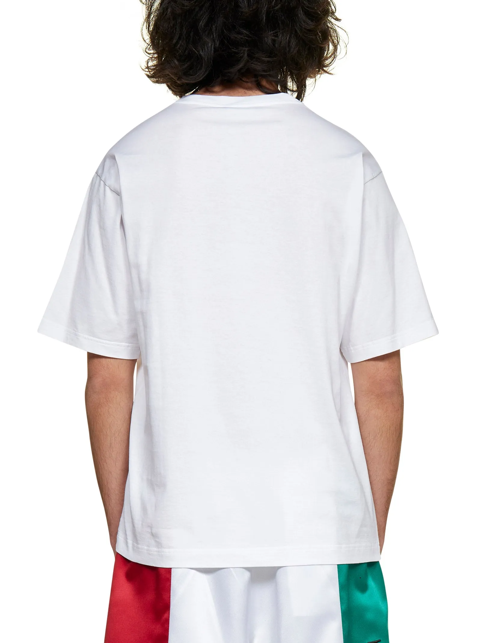 Dolce & Gabbana Slogan Printed Crewneck T-Shirt