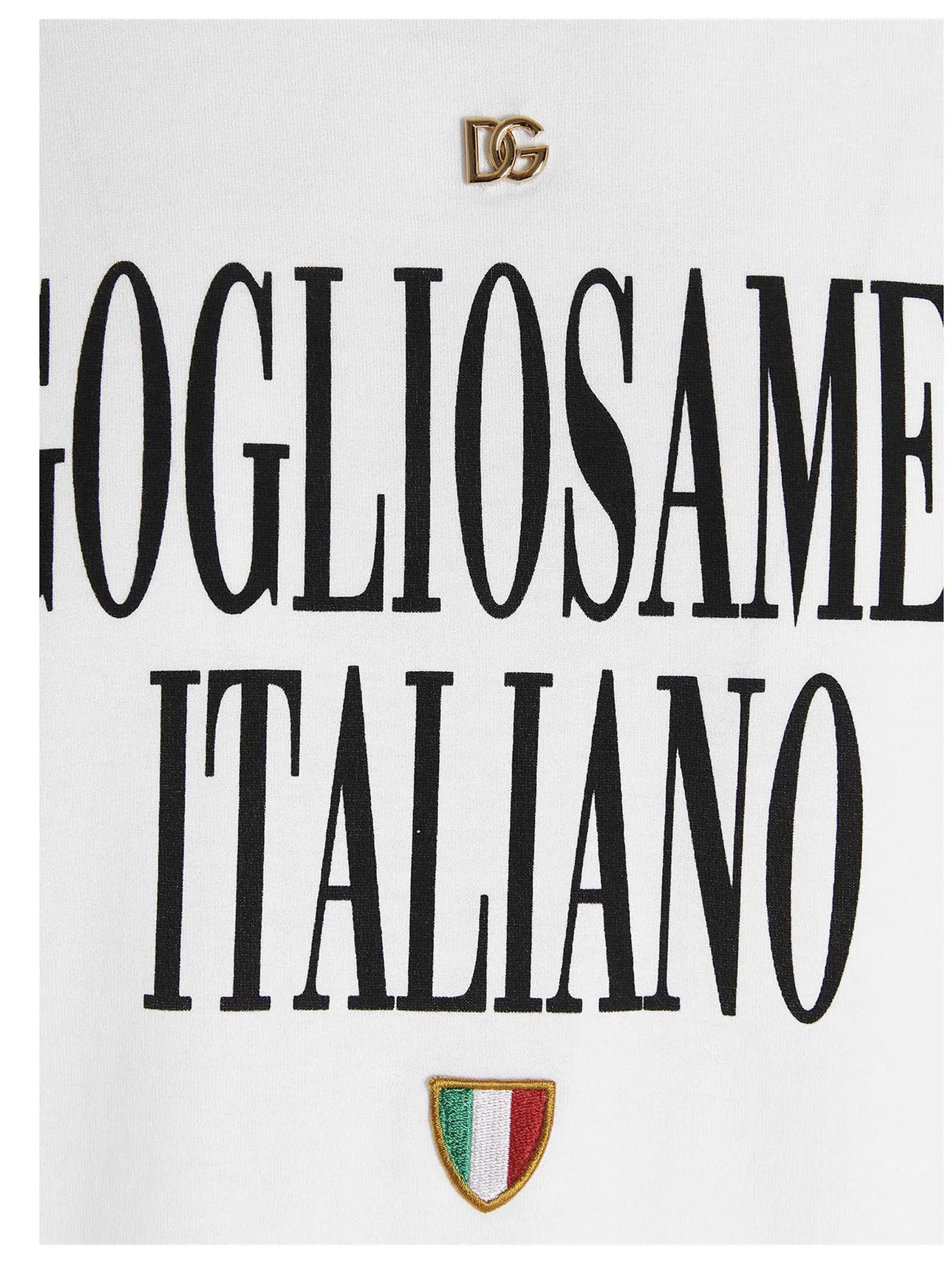 Dolce & Gabbana Slogan Printed Crewneck T-Shirt