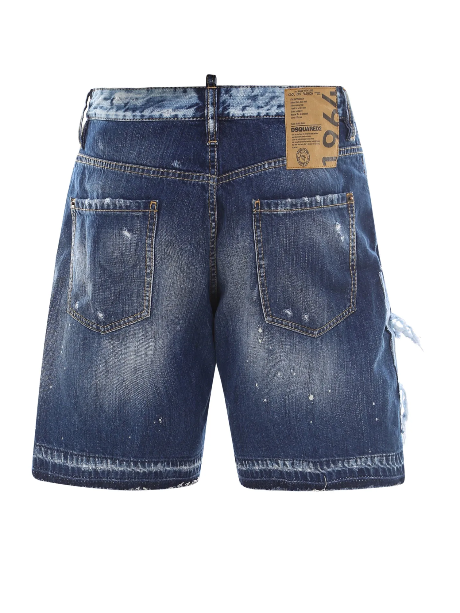 Dsquared2 Distressed Denim Bermuda Shorts