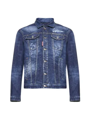 Dsquared2 Distressed Denim Jacket