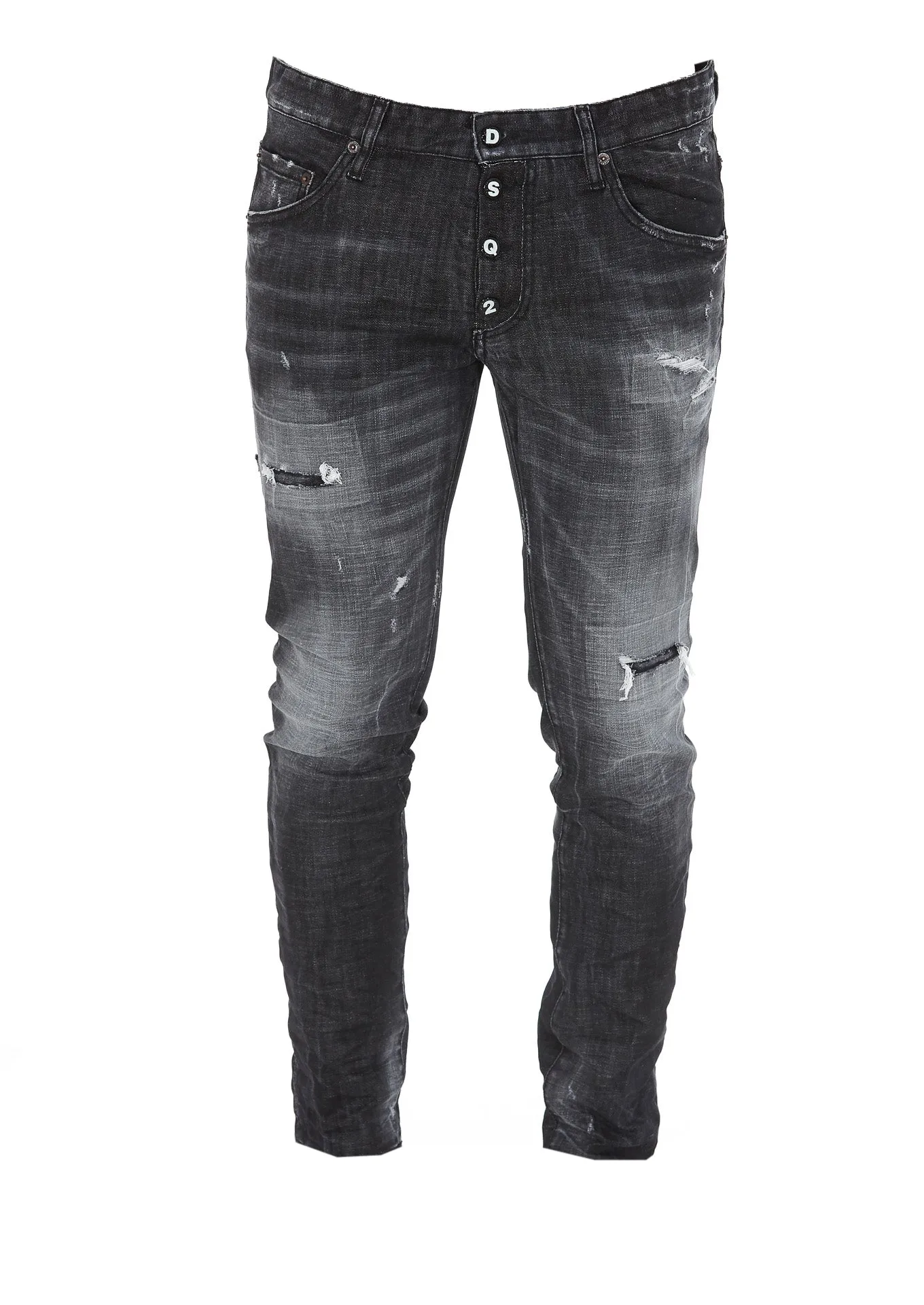 Dsquared2 Distressed Slim Leg Jeans