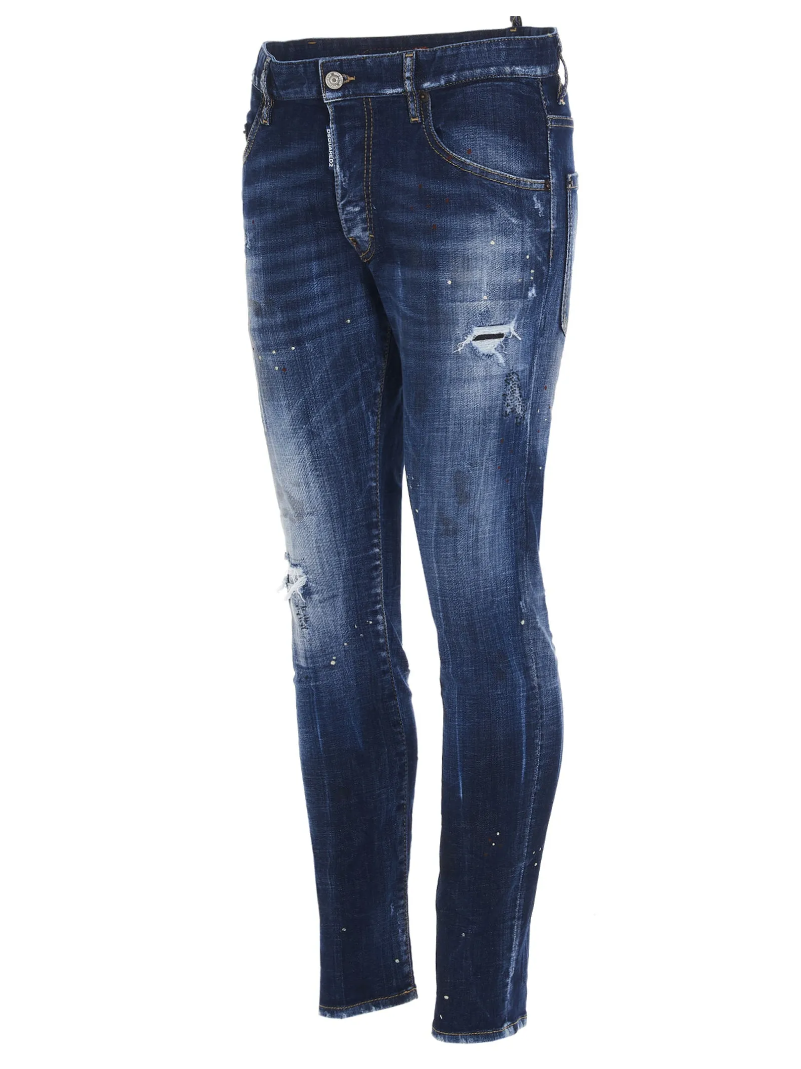 Dsquared2 Distressed Straight-Leg Jeans