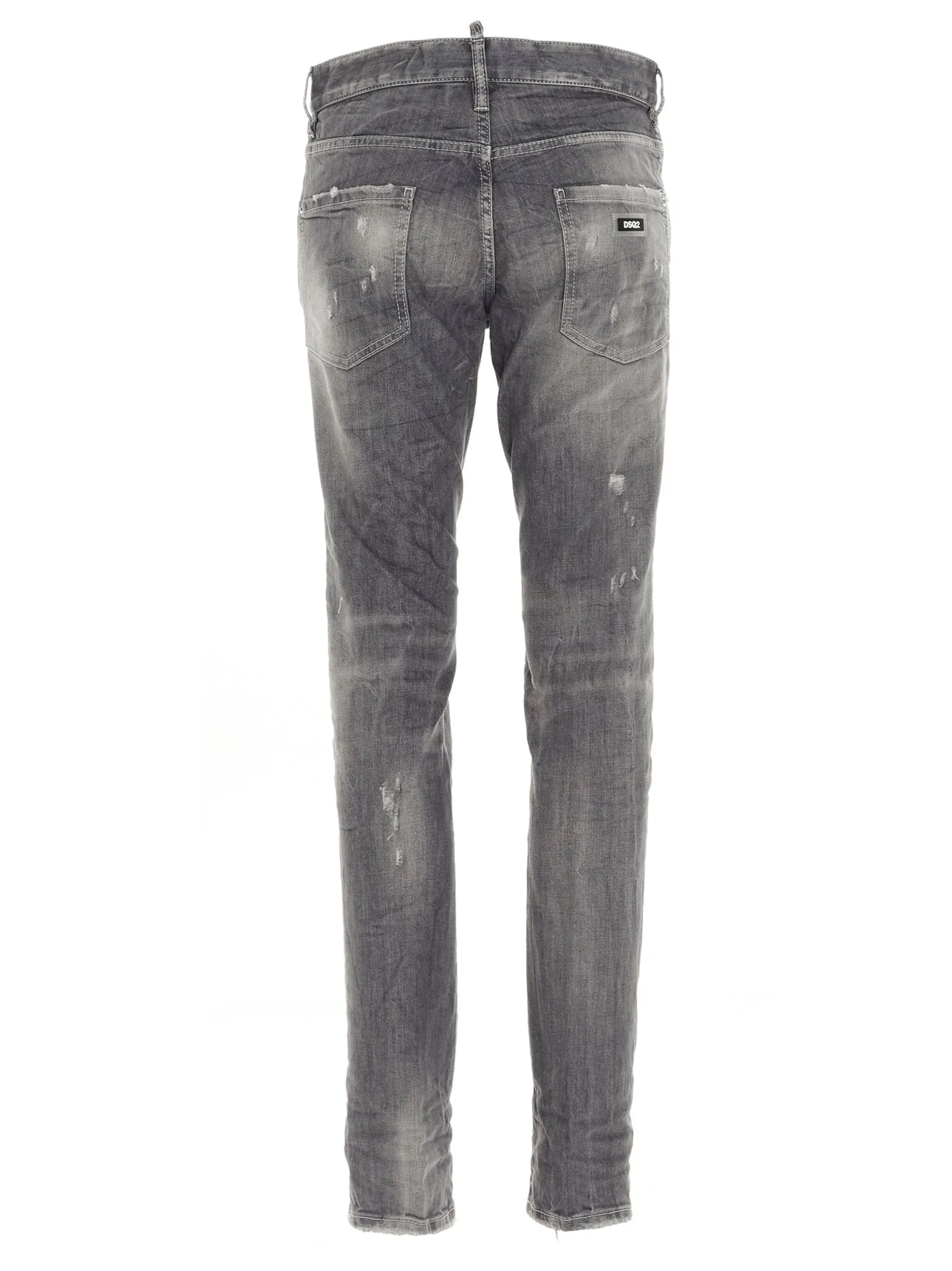 Dsquared2 Distressed Straight Leg Jeans