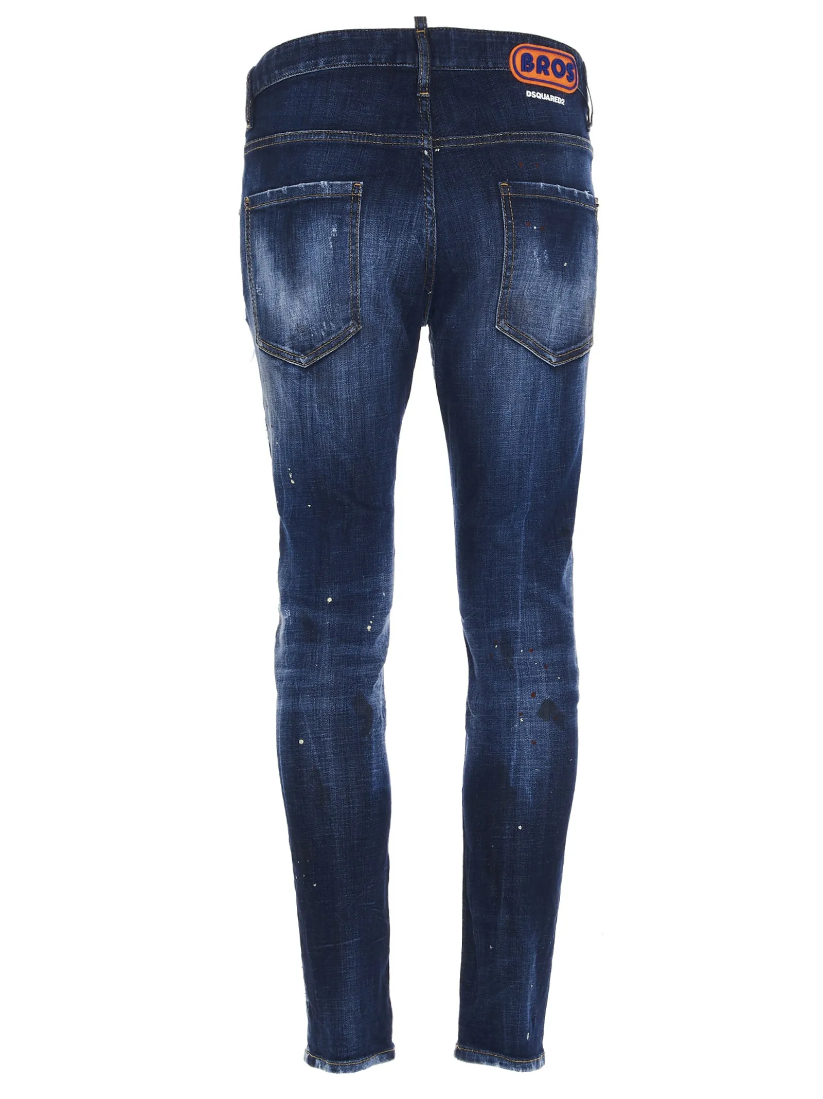 Dsquared2 Distressed Straight-Leg Jeans