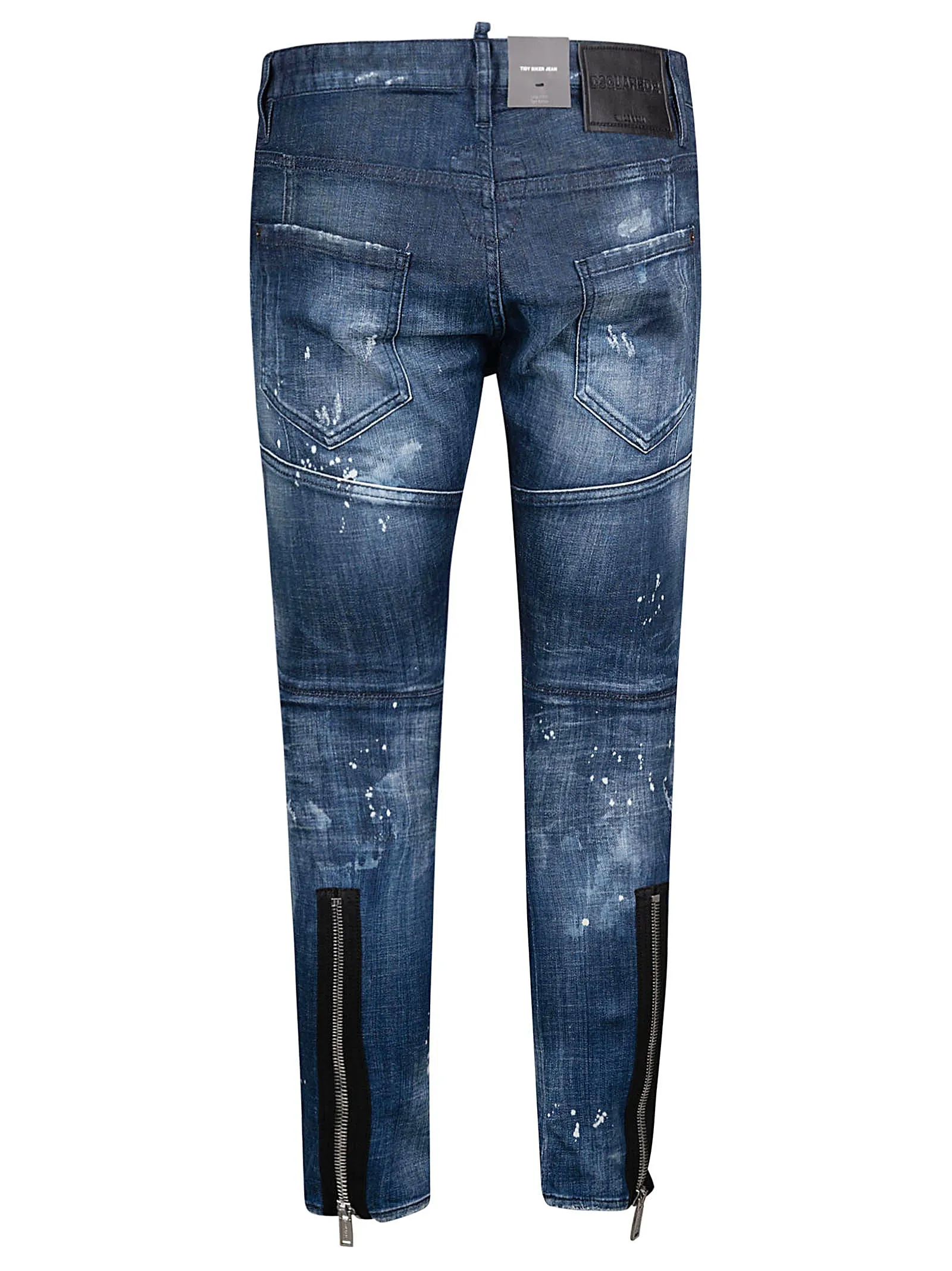 Dsquared2 Distressed Zipped Detail Jeans
