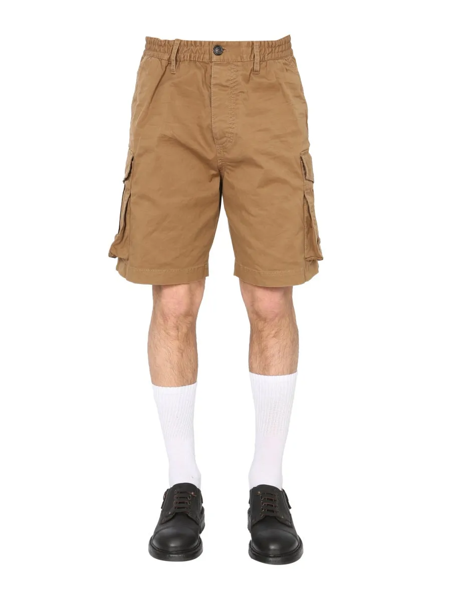 Dsquared2 Elasticated Waistband Cargo Shorts