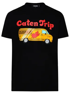 Dsquared2 Graphic Printed Crewneck T-Shirt