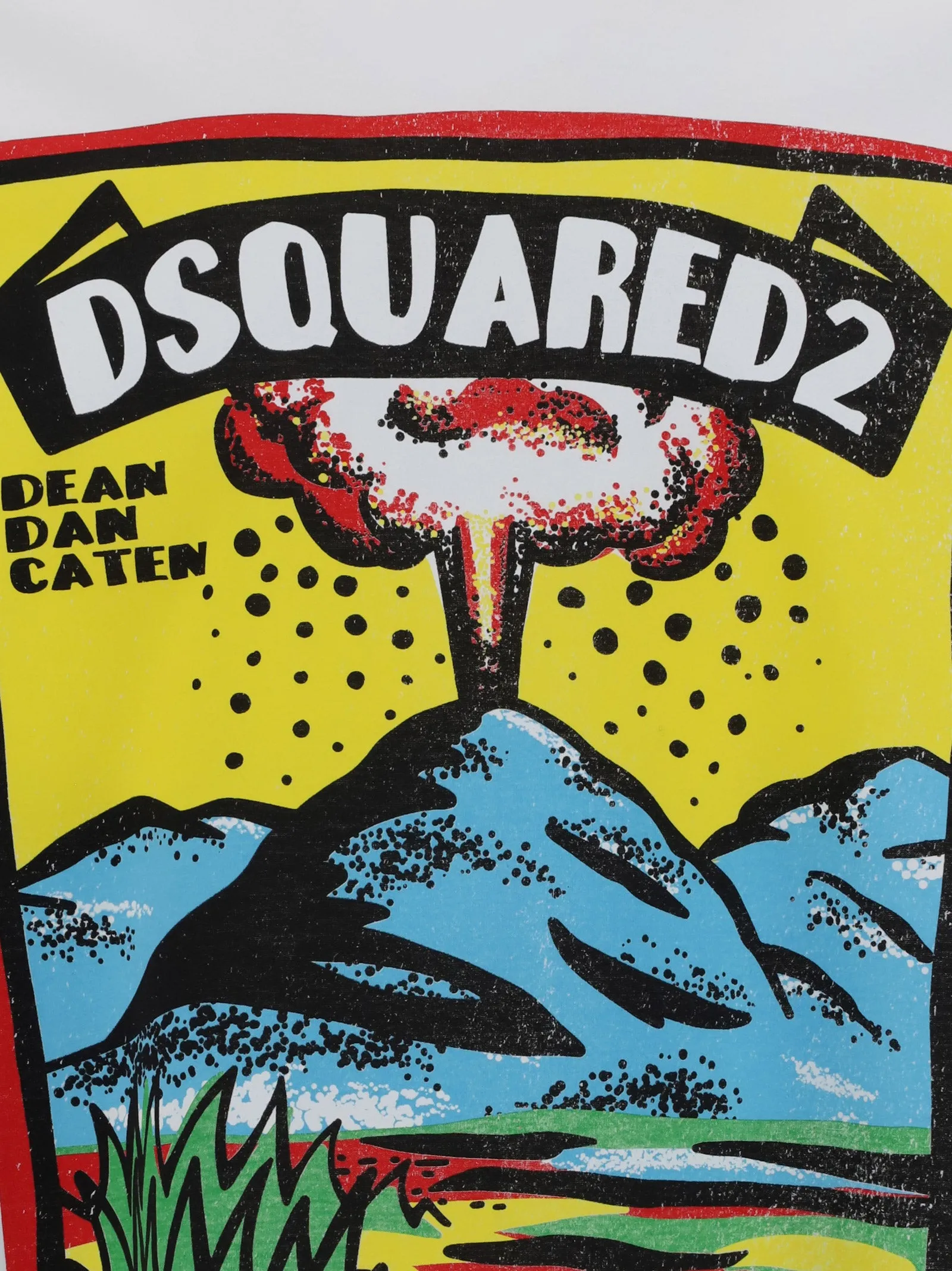 Dsquared2 Graphic Printed Crewneck T-Shirt
