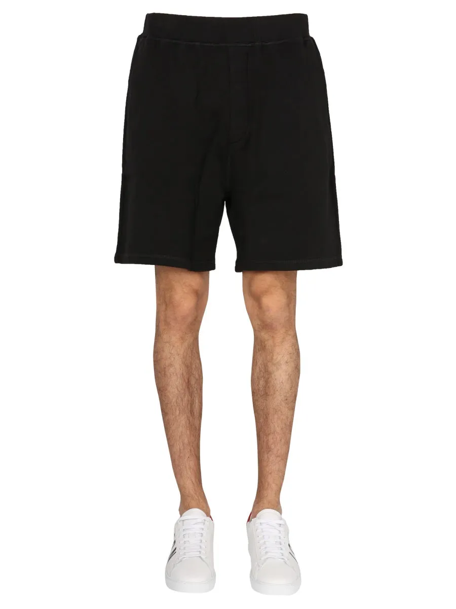 Dsquared2 Logo Appliqud Sweat Shorts