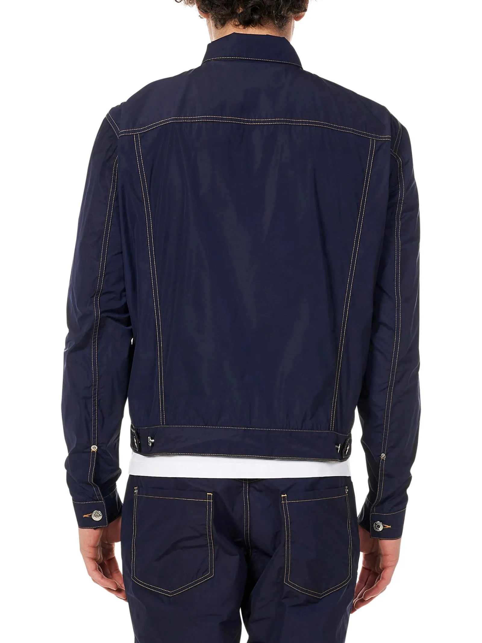Dsquared2 Logo Patch Button Fastening Jacket