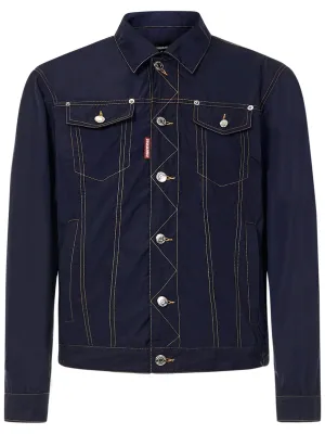 Dsquared2 Logo Patch Button Fastening Jacket