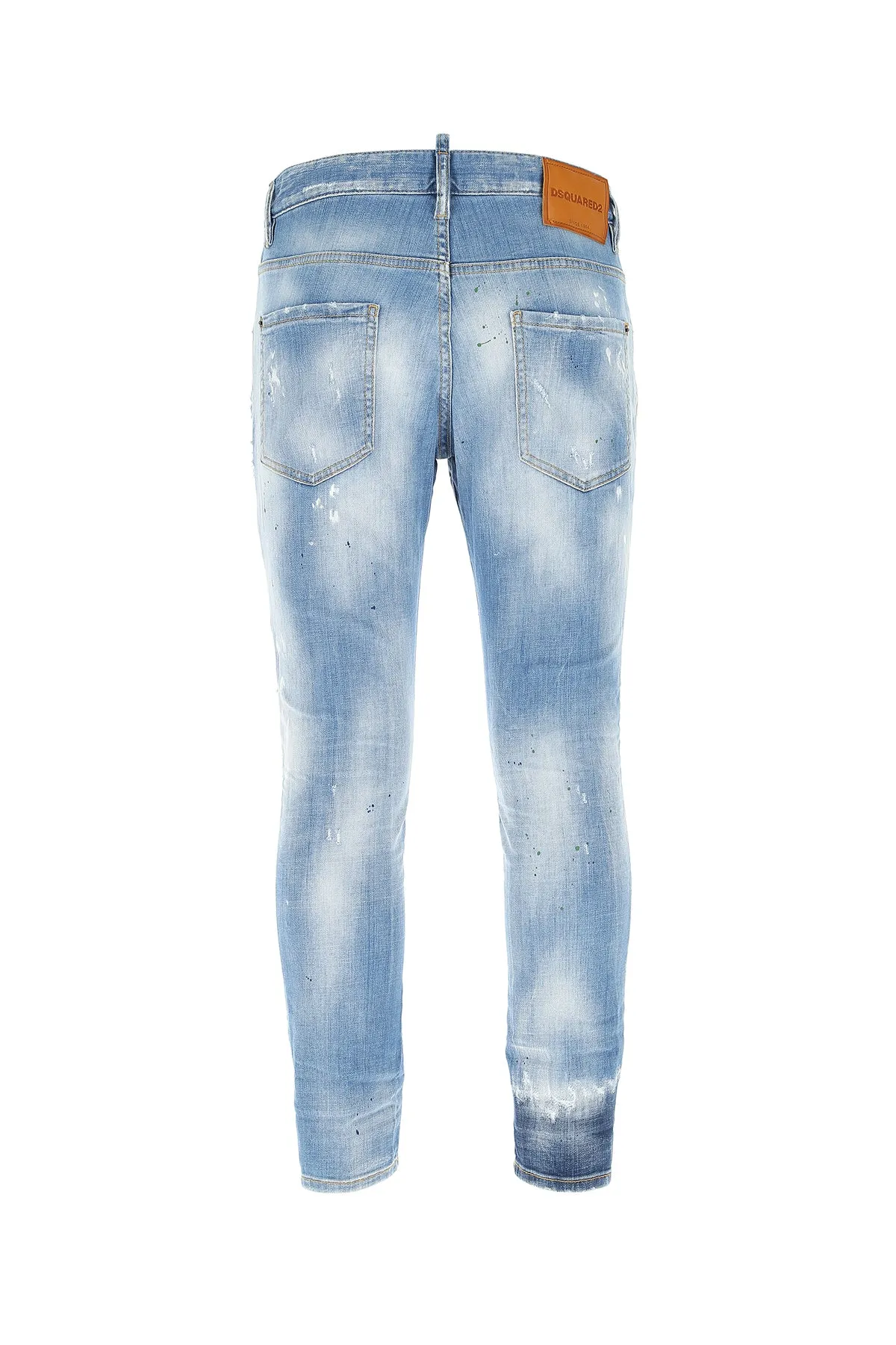 Dsquared2 Logo Patch Distressed Jeans