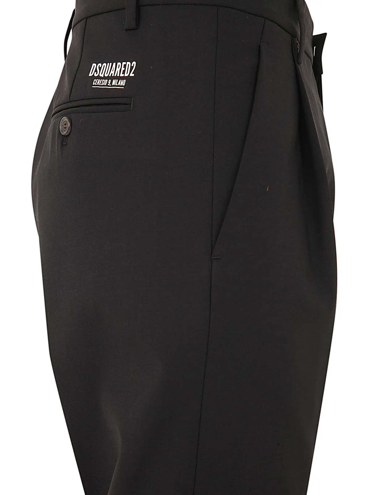 Dsquared2 Logo Patch Slim-Cut Cropped Pants