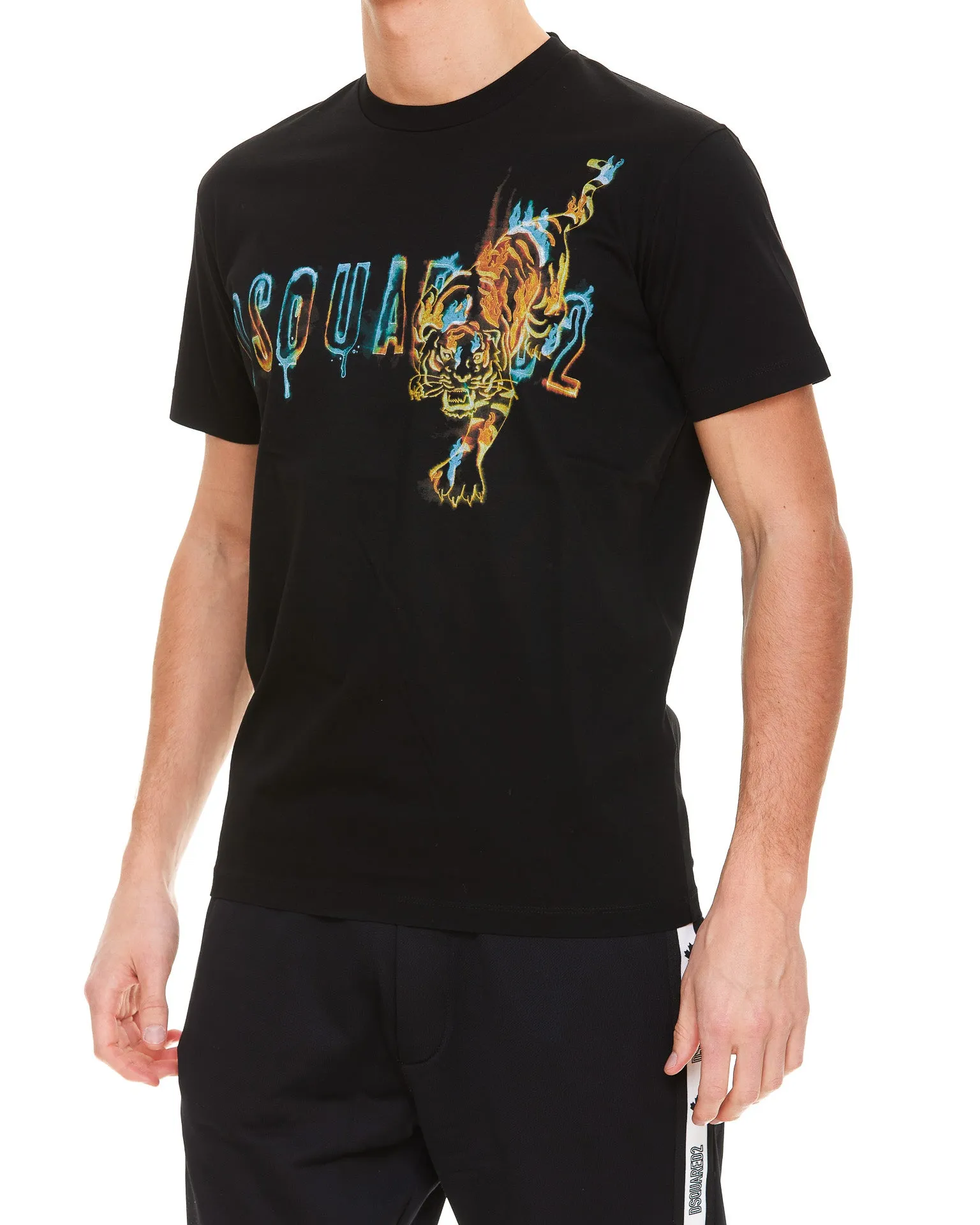 Dsquared2 Logo Print Crewneck T-Shirt