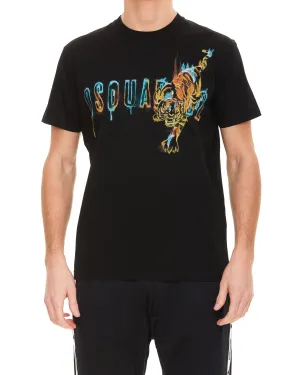 Dsquared2 Logo Print Crewneck T-Shirt