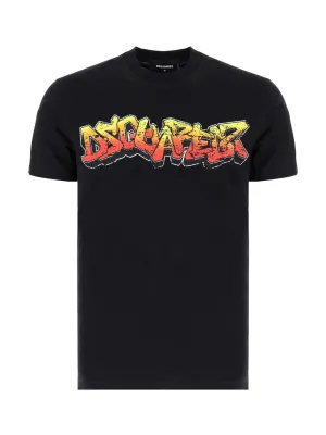 Dsquared2 Logo Printed Crewneck T-Shirt
