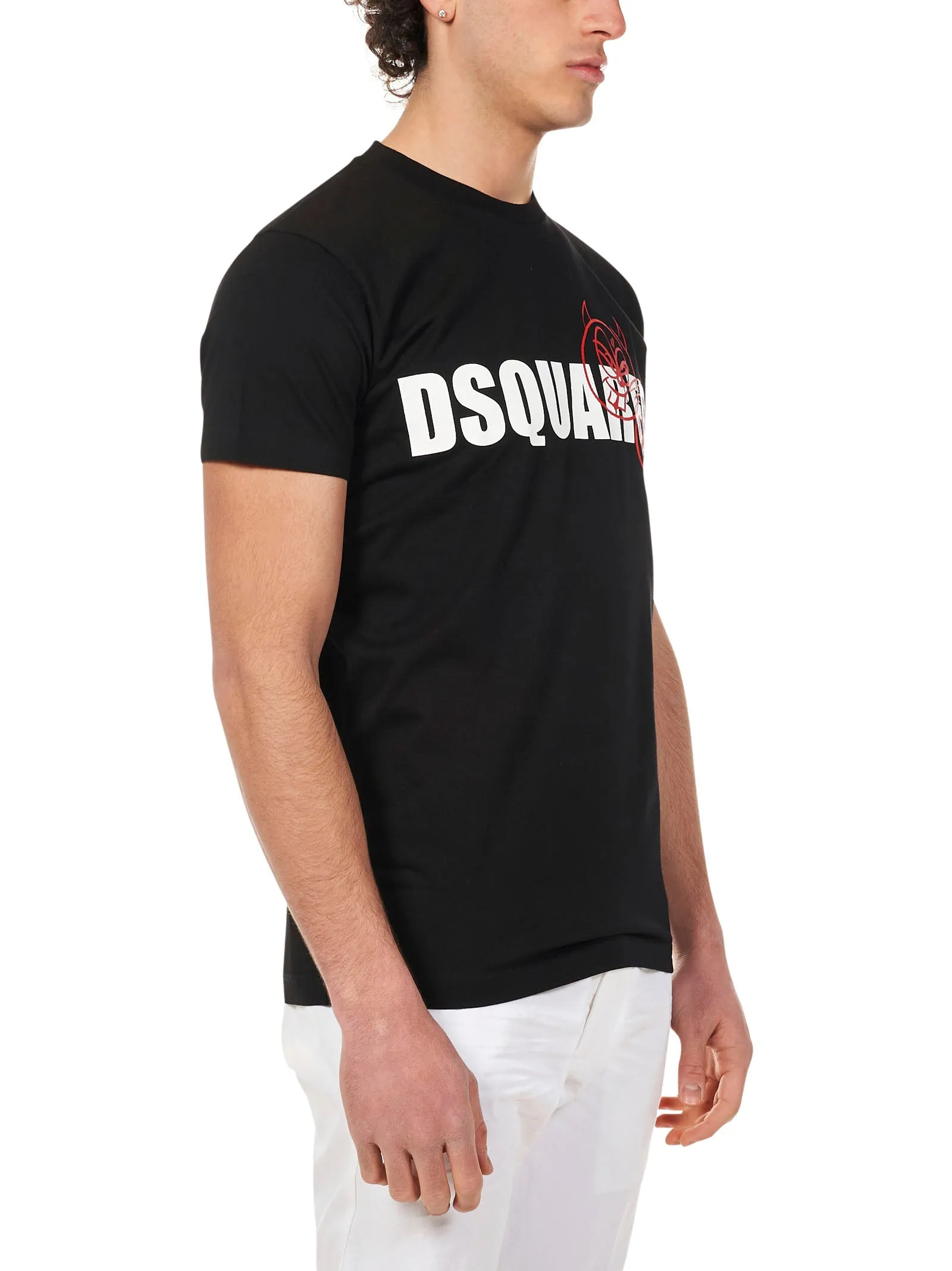 Dsquared2 Logo Printed Crewneck T-Shirt
