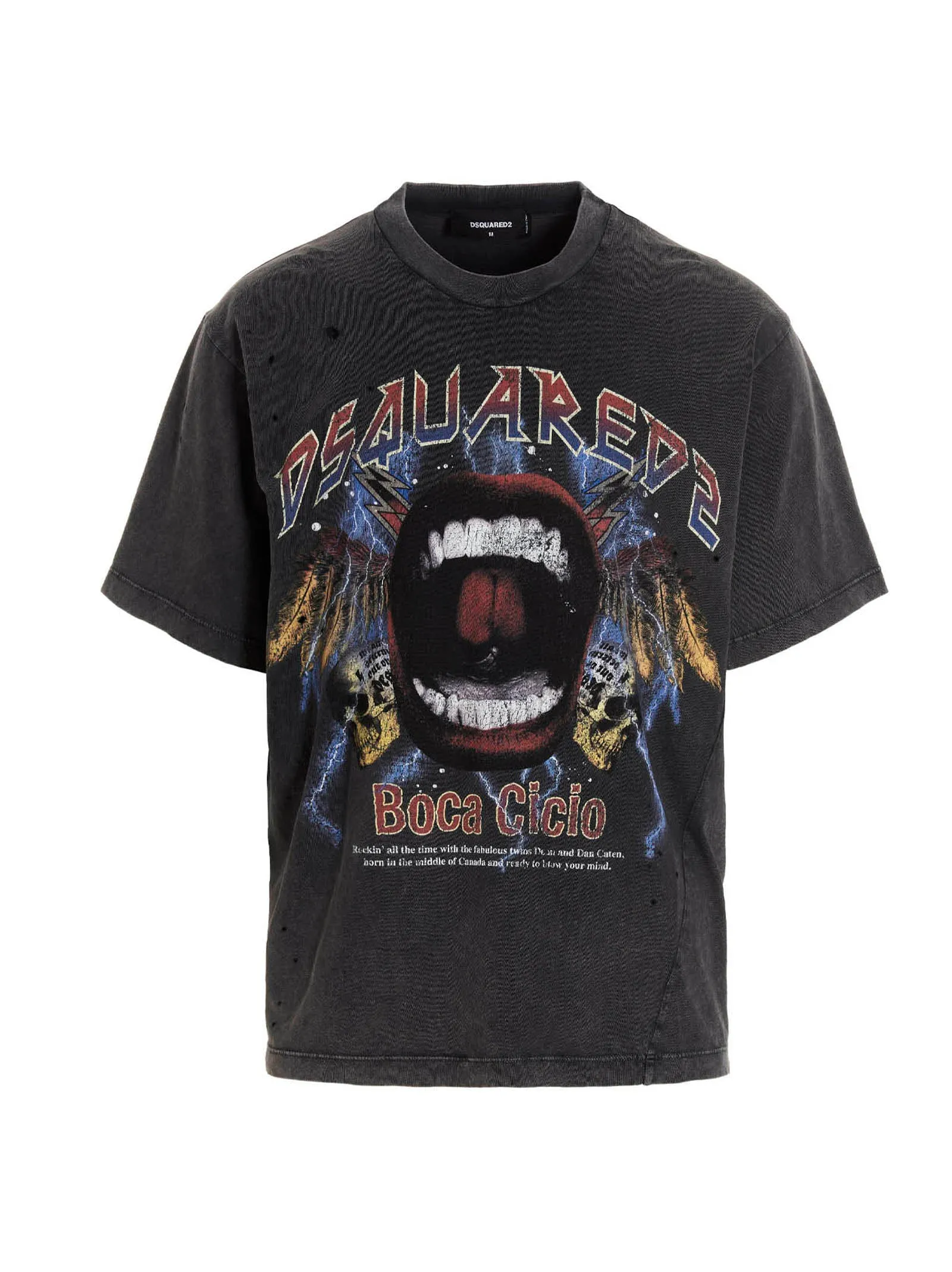 Dsquared2 Logo Printed Crewneck T-Shirt