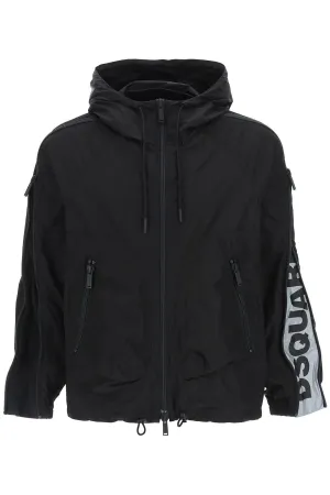Dsquared2 Logo Printed Zipped Jacket